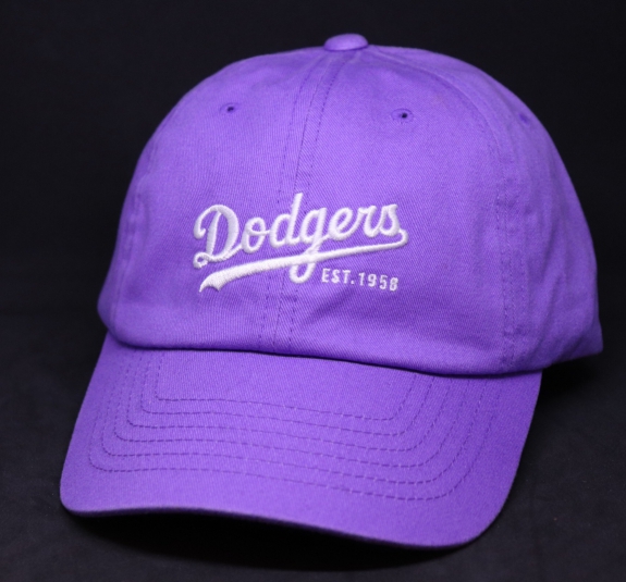 Nón cong MLB dodgers tím