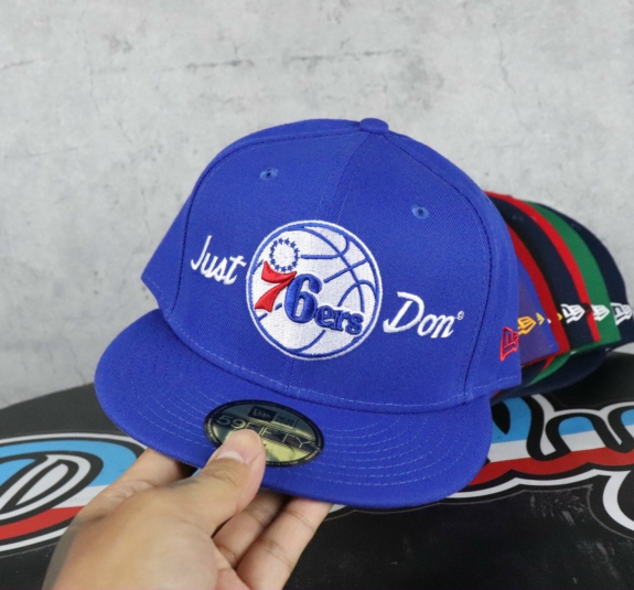 NÓN 59 FIFTY BÓNG RỔ JUST DON 76ERS XANH