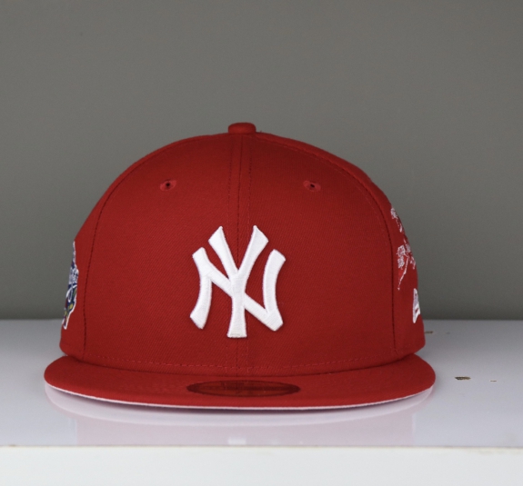 NÓN NEW ERA 59 FITTY NY SIDE PATCH ĐỎ