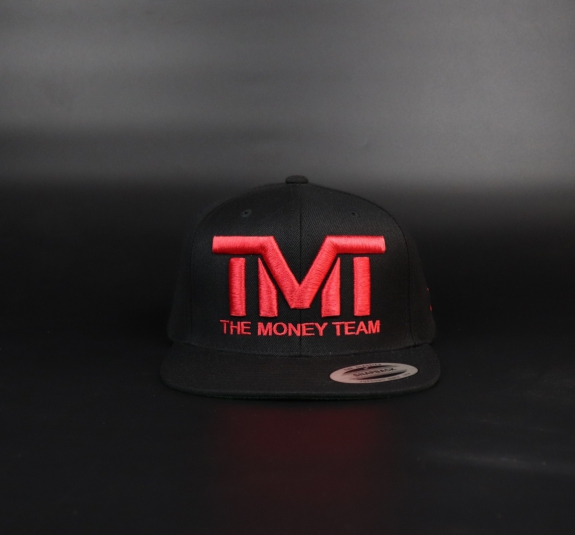 NÓN SNAPBACK TMT ĐEN LOGO ĐỎ