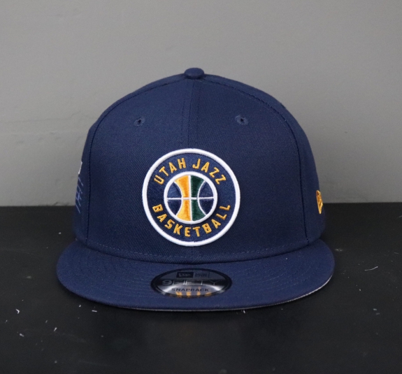 Nón Snapback Utah Jazz Logo Tròn Xanh