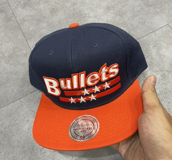 snapback MN xanh lưỡi cam Bullets